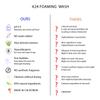 A24 Organic Aloe Foaming Wash | pH 5.5 | Hypoallergenic | No Water Added | 99% Natural | Vegan Formula | Ideal for Sensitive and Dry Skin | Soap Free view 4