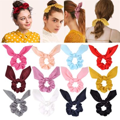 50s hair accessories,Hair Scarf Hair Scrunchies Ribbon Scrunchie,Ponytail Scarf Scrunchies for Women Girls.(LDZ45-B)