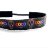 Sugar Skull Headband. Nonslip headband. Dia de los muertos gift. 7/8" width. view 1