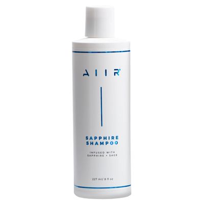 AIIR Sapphire Shampoo - Natural Hair Growth & Shine Formula - Crystal Infused, Vegan, Sulfate-Free, Color-Safe Professional Hair Care - 8 oz