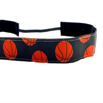 Basketball headband. Nonslip sports headband. 7/8" width. Handmade in the USA.