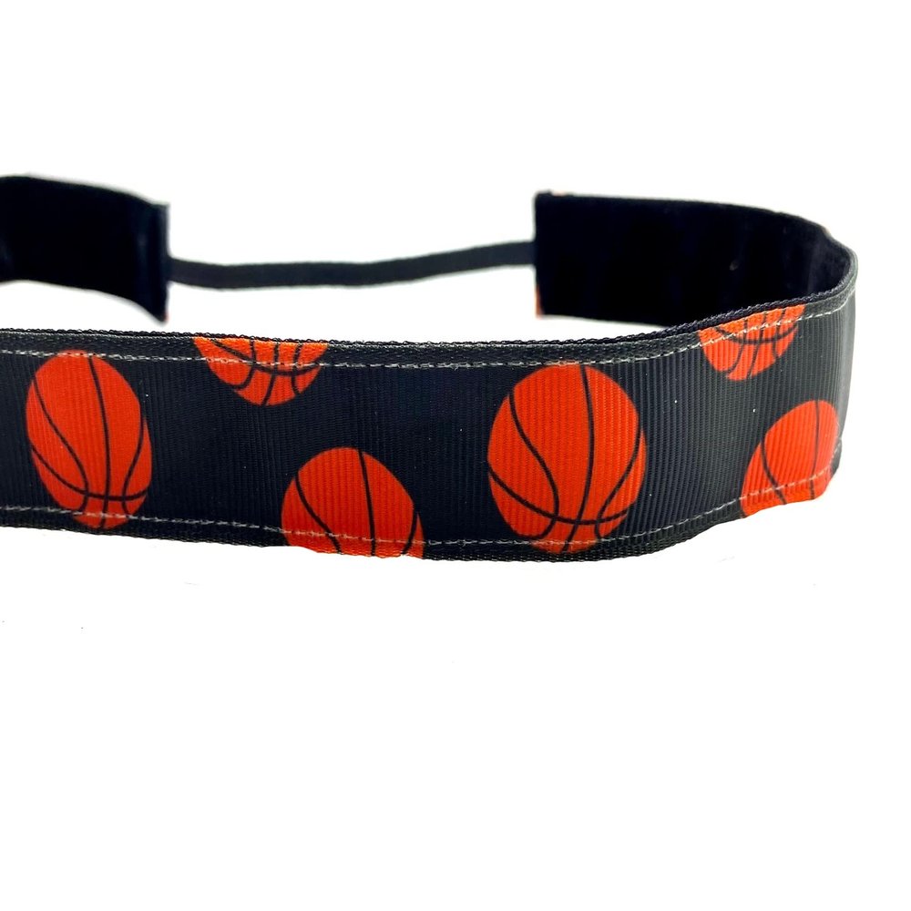 Basketball headband. Nonslip sports headband. 7/8" width. Handmade in the USA.
