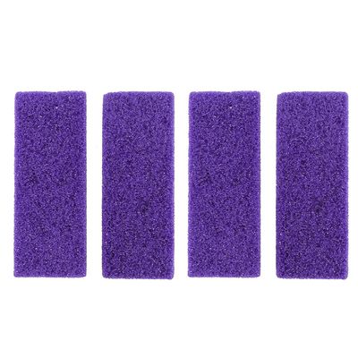 4pcs Foot Pumice Stone Professional Double Sided Hard Skin Remover Scrubber Pedicure Exfoliator Tool for Cracked Heels Foot Care Purple Pedicure Tools