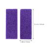 4pcs Foot Pumice Stone Professional Double Sided Hard Skin Remover Scrubber Pedicure Exfoliator Tool for Cracked Heels Foot Care Purple Pedicure Tools view 2