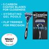 Wilkinson Hydro 5 Skin Protection Razor, 13 Blade Refills, Enriched Lubricating Band with Pro Vitamin B5, Multicolor (1 Count, Box) view 2