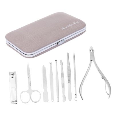 9pcs Set Nail Scissors Nail Trimmer Nail Clippers Toenail Clipper Fingernail Manicure Fingernail Cutter Manicure Tool Toenail Nipper Pedicure Tool Manicure Trimmer