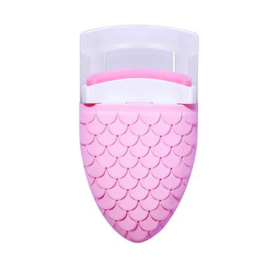 AKOAK 1 Pack Mini Curling Eyelash Curler Pink Plastic Eyelash Curler Portable Long Lasting Beauty Eyelash Curler Women Makeup Beauty Tools