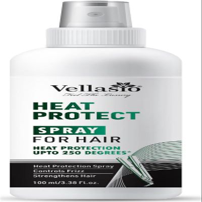 VELLASIO Classic Heat Protectant with Argan Oil & Grapeseed, Thermal Hair Protector for Straightening, Curling, Blow Drying