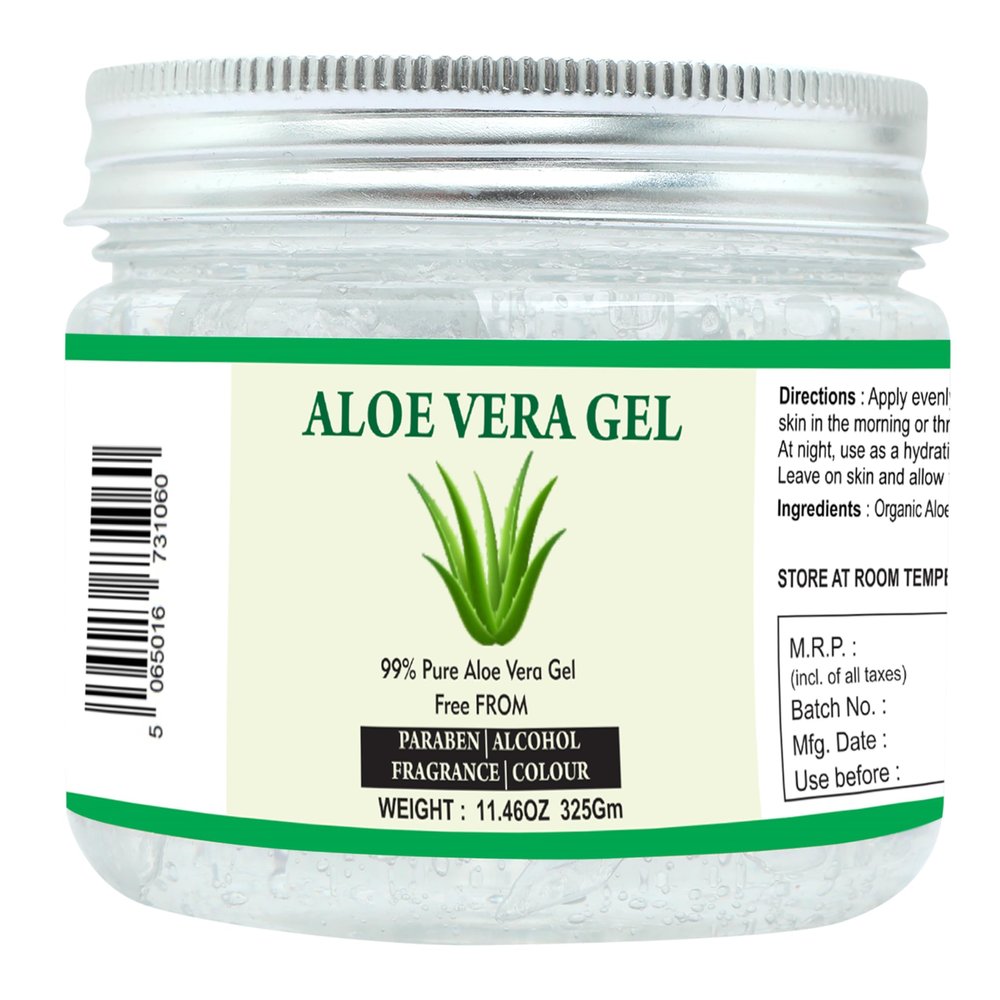 Raslok Aloe Vera Gel | 99% Pure Natural Aloe Gel | For Moisturizing Face Skin & Hair Care,Durable Moisturizing Hydrating Soothing | Non-Sticky (11.46 oz)