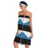 Vnurnrn Estonia Flag Bath Wrap Spa Towel with Dry Hair Cap Adjustable Closure view 3