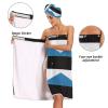 Vnurnrn Estonia Flag Bath Wrap Spa Towel with Dry Hair Cap Adjustable Closure view 4