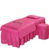 cozy heart 4pcs Beauty Salon Bedding Set Thick Bed Linens Sheets Bedspread Fumigation Massage Spa Pillowcase Duvet Cover Sets (190x80cm, Rose red) view 1