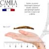 Camila Paris CP2192 French Extra Small Banana Clip Hair Comb for Fine Hair, Classic Banana Clips Hair for Thin Hair Ponytail Holder Interlocking Styling Clips for Women. Made in France view 3