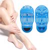 1PCS Magic Foot Scrubber Feet Cleaner,Dead Skin Exfoliator Brush for Use in Shower,Foot Massager Slipper with Pumice Stone and Suction Cups (Blue) view 3