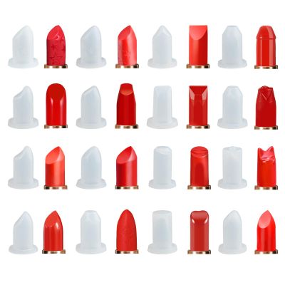 AHANDMAKER 16 Style Silicone DIY Makeup Cosmetics Lipstick Mold for Lip Cream Making and Fixing
