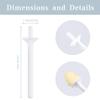 60 Pieces Plastic Wax Applicator Wands with Disposable Spatulas for Nose Hair Removal and Nostril Cleaning view 2