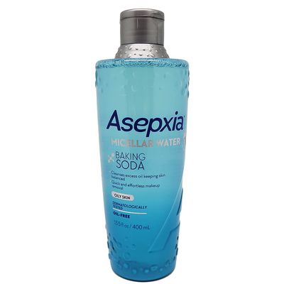 Asepxia Baking Soda Micellar Water Cleanser & Makeup Remover, 13.5 Ounce