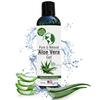 Earth's Daughter Organic Aloe Vera Gel from Fresh Cut 100% Pure Organic Aloe leaves  Fast Absorbing for Face, Skin, Hair & Body  Vegan, Unscented, Natural - 8 Oz USA Made view 1