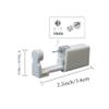 Lishae 2 Pack 3mm Ear Piercing Kit with Cubic Zirconia Stud Earrings Ear Piercing Gun (White) view 4