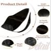 Hetto Pony Tail Extension Brown Ponytail Hair Extensions Real Hair Pieces for Women Pony tail Dark Brown 12inch 70G view 2