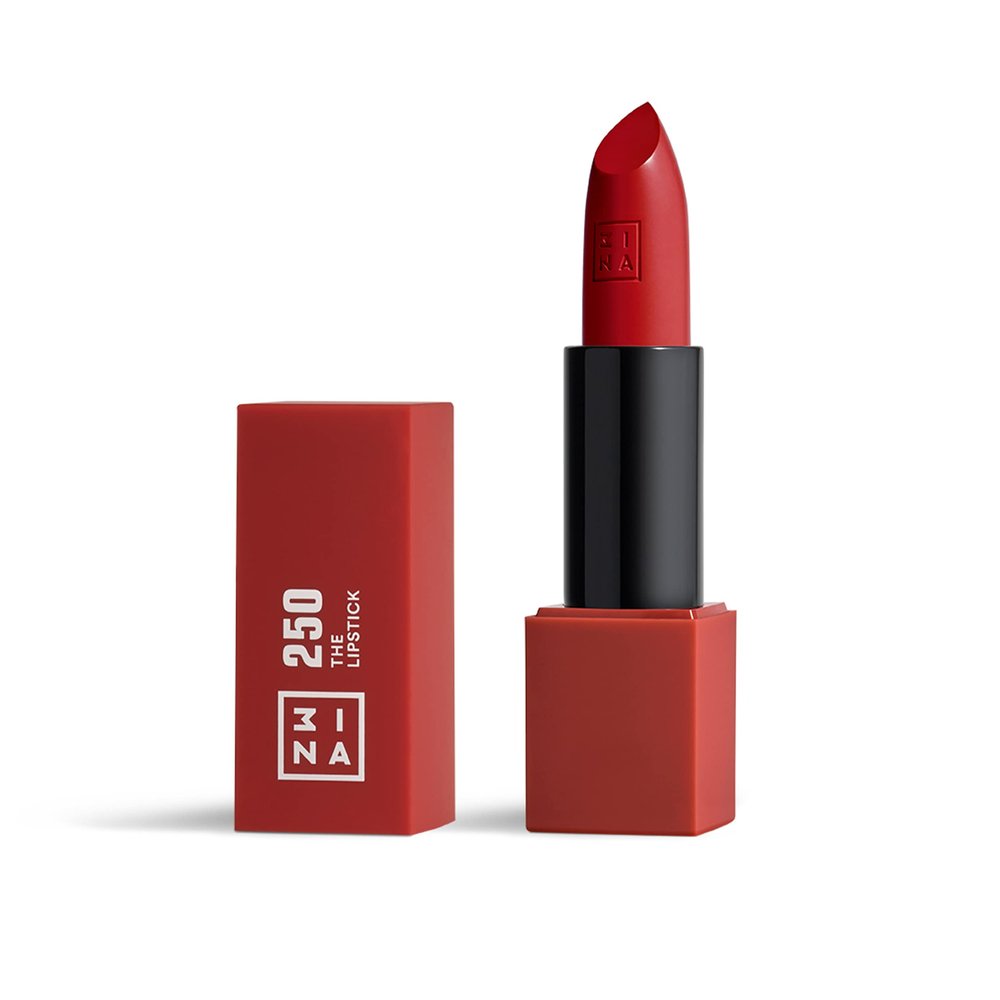 3INA The Lipstick - Moisturizing Lipstick for Women - Semi-Matte Satin Finish with 5-Hour Long Wear - Highly Pigmented and Comfortable - 250-0.16 oz