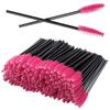 100PCS Disposable Eyelash Mascara Brushes for Eye Lashes Extension Eyebrow and Makeup(Rose) view 1