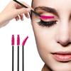100PCS Disposable Eyelash Mascara Brushes for Eye Lashes Extension Eyebrow and Makeup(Rose) view 3