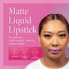 Aromi Matte Liquid Lipstick | Lilac Lip Color for Women, Long-lasting, Bright Purple Pink Shade, Vegan (Pink Periwinkle) view 2