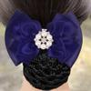 2pcs Hair Pin Hair Barrettes Hair Clip Crochet Hooks for Hair Bow Hair Barrette Braiding Hair Accessories Bow Headdress Bun Hair Nets Headgear Hairpin Elasticity Work view 2