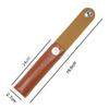 4 Pcs PU Leather Empty Tweezers Pouch Eyelash Extension Tweezer Holder Bag, Brown view 2