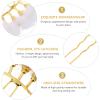 2pcs 5 rows of fur ball hairpins pompom hair clip Rhinestone Hair Stick Decorative Hair Pin Bridal Hair Pins Bridal Hairpieces Pearl hairpin alloy bride wedding view 3