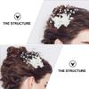 1 Pc hair comb flower hair accessories wedding decoration Crystal rhinestone hair accessory Special occasion hair accessory goody hair clips for women pearl hair barrettes lace view 3