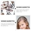 24pcs hairpin girl side clip 80s hair clip women hair s Fashion Snap Barrettes Leopard Snap Barrettes animal print barrettes minimalist hair s alloy vintage bang baby view 3