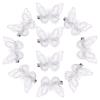 10Pcs Lace Butterfly Hair Clip lace hair clips for women flower hair moving hair s for women lace butterflies barrettes fabric side girl view 1