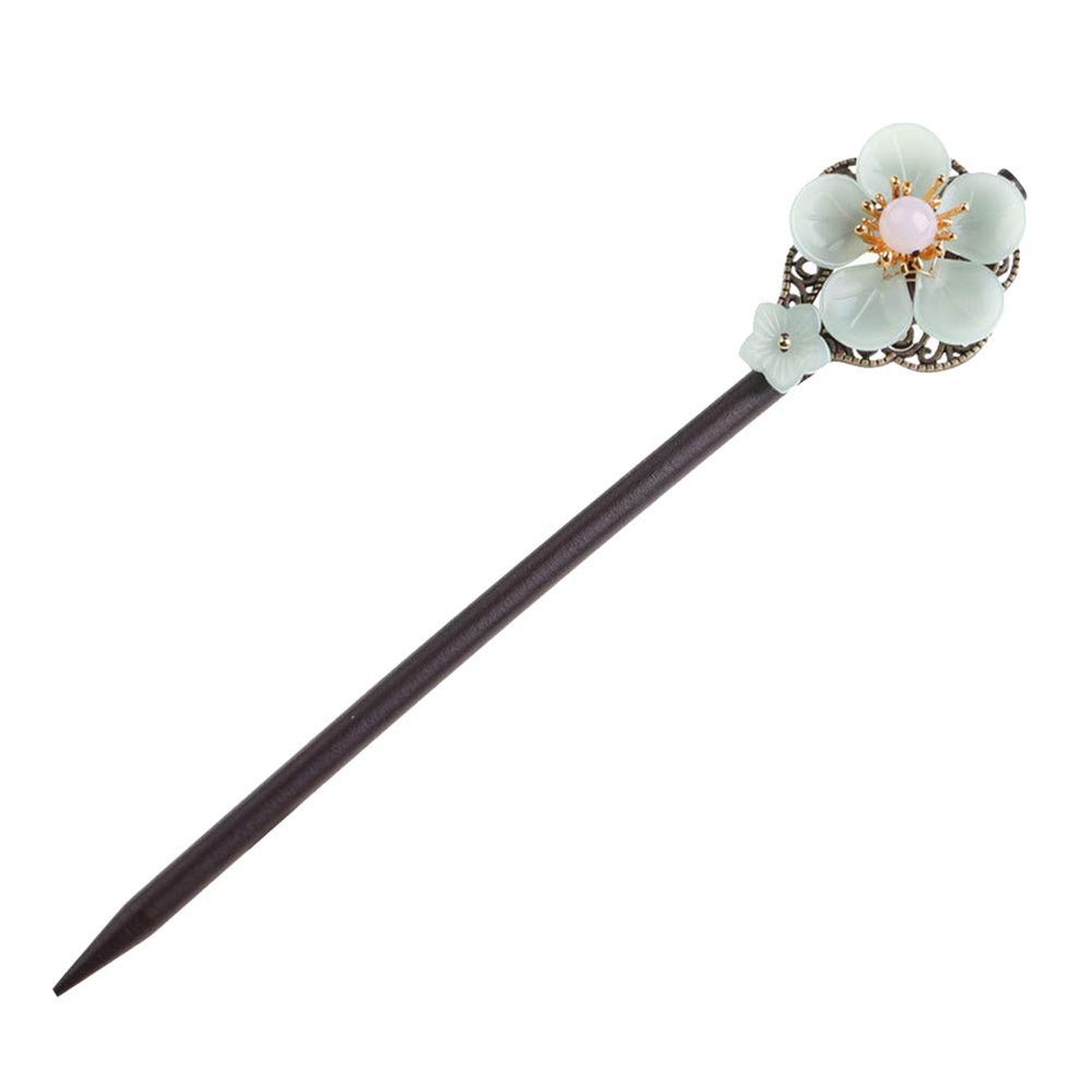 1Pc antique hairpin hair accessories hair accessories for women wedding womens antique hair pins chinese wood hair pin chinese hair Fork alloy wild clothing woman