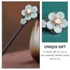 1Pc antique hairpin hair accessories hair accessories for women wedding womens antique hair pins chinese wood hair pin chinese hair Fork alloy wild clothing woman view 4