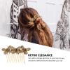 3Pcs Vintage Hair Clip Butterflies Hair Comb Wedding Headpiece Jewelry for Bride view 2