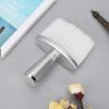 Barber Brush, Neck Duster Brush Cleaning Brush with Handle for Hair Cutting Professional Barber Tool(White) view 4