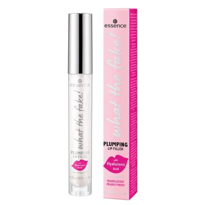 essence | What the Fake! Plumping Lip Filler | Lip Gloss for Full, Voluminous Lips | Translucent Pearly Finish | Vegan & Cruelty Free, Gluten Free, Paraben Free