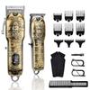 Hair Clippers and Trimmers Set, Suttik Barber Clippers Professional Set, Beard Trimmer for Men, Cordless Ornate Clippers for Men with T-Blade Close Cutting Trimmer, LED Display view 1