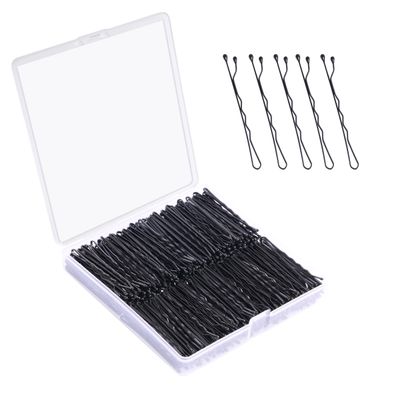 Bobby Pins - 360 Pcs, 2 Inch Premium, Secure Hold, Black Bobby Pins for Kids, Girls & Women