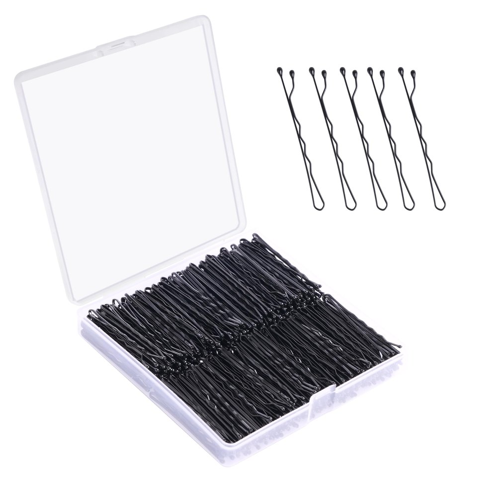 Bobby Pins - 360 Pcs, 2 Inch Premium, Secure Hold, Black Bobby Pins for Kids, Girls & Women