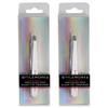 2 Eyebrow Tweezers Hair Beauty Slanted Stainless Steel Coated Makeup Clip USA view 1