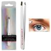 2 Eyebrow Tweezers Hair Beauty Slanted Stainless Steel Coated Makeup Clip USA view 2
