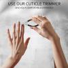 3 Pieces Spring Cuticle Trimmer, Spiral Shear Dead Skin Remover Nipper Easy to Remove Pedicure Manicure Tools for Nails view 4