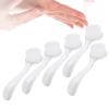 5PCS Soft Nail Dust Brush, Long Handle Nail Brush Makeup & Manicure Dust Powder Remover Cleaning Brush for Makeup or Acrylic UV Gel Nail Arts(White) view 1