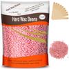 Yovanpur Hard Wax for Hair Removal, Rose Pink Wax Beads for Sensitive Skin and Brazilian Waxing, 10.5 Ounce/bag with 10pcs Wax Sticks view 1