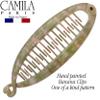 Camila Paris CP3106 4.5 inch French Banana Clip Hair Comb Classic Girls Updo Flexible Ponytail Holder Interlocking Banana Combs, Fashion Durable Styling Hair Accessories for Women, Made in France view 3