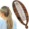 Camila Paris CP3097 French Extra Large Banana Clip Hair Comb, Classic Banana Clips Hair for Thick Hair Ponytail Holder Interlocking Styling Clips for Women Made in France view 1