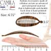 Camila Paris CP3097 French Extra Large Banana Clip Hair Comb, Classic Banana Clips Hair for Thick Hair Ponytail Holder Interlocking Styling Clips for Women Made in France view 4